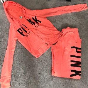 Pink Victoria Secret sweatsuit